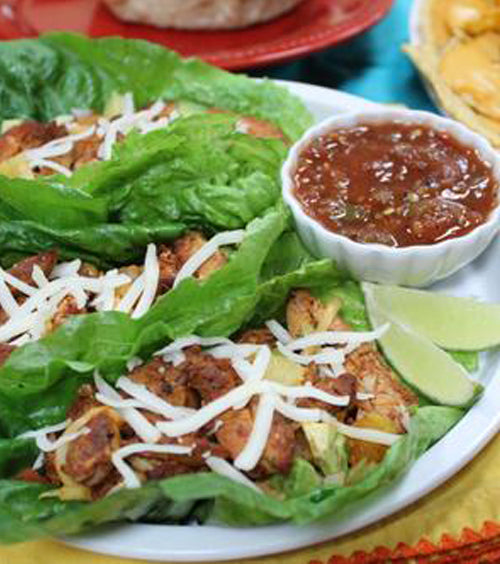 CHICKEN AL PASTOR LETTUCE BOATS