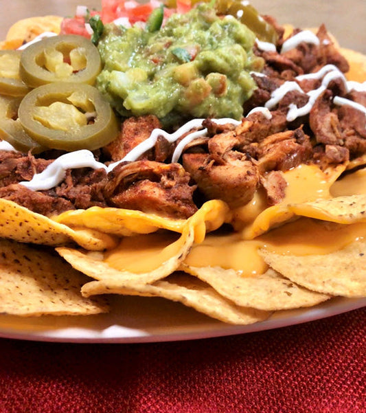 Al Pastor Nachos Recipe Platter
