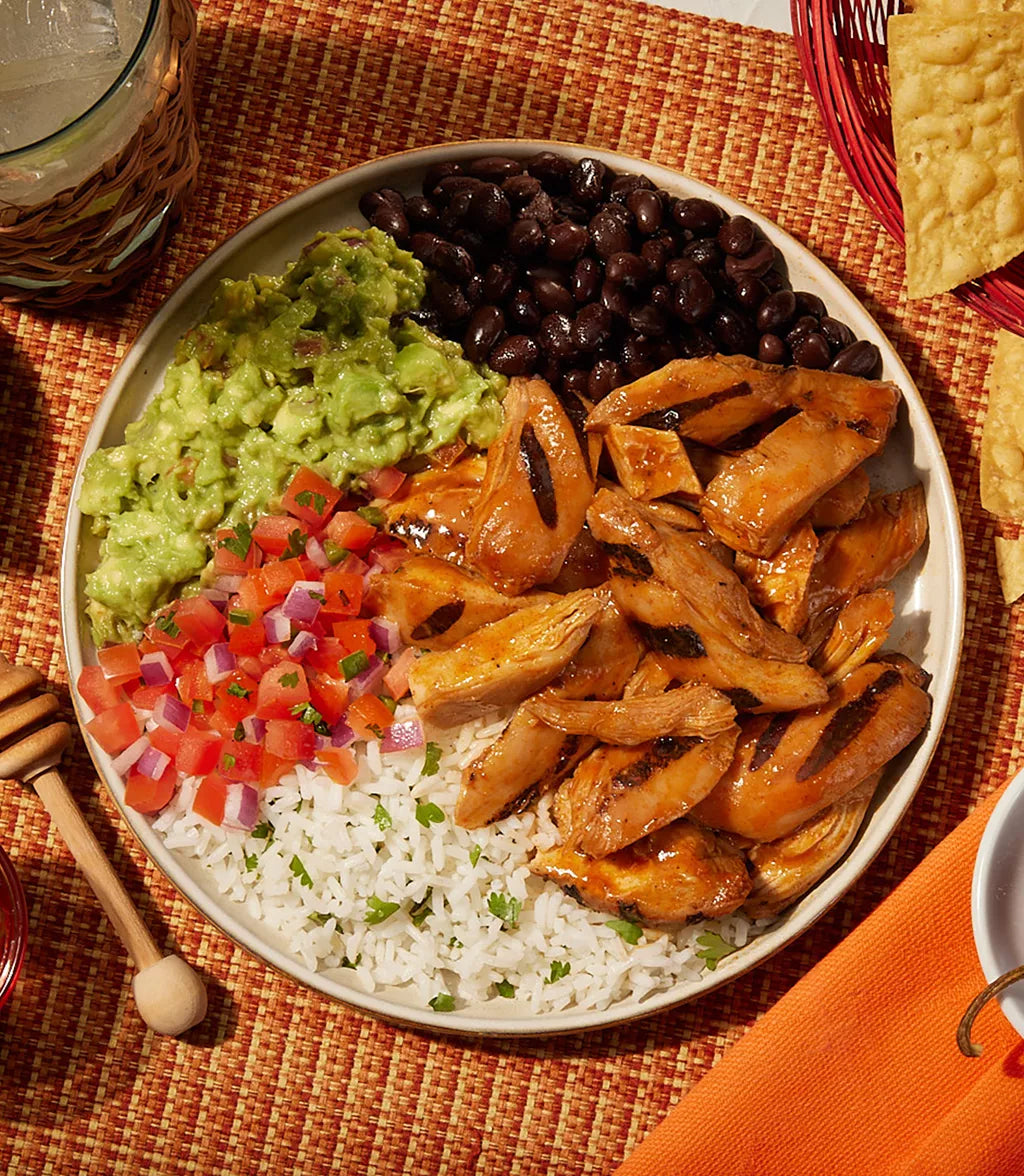 Chipotle honey chicken bowl