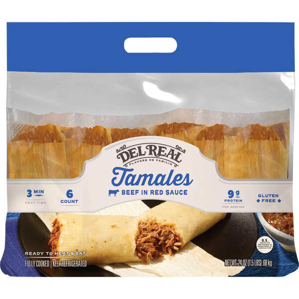 BEEF IN RED SAUCE TAMALES