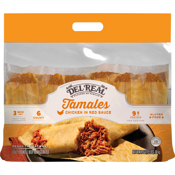 CHICKEN IN RED SAUCE TAMALES